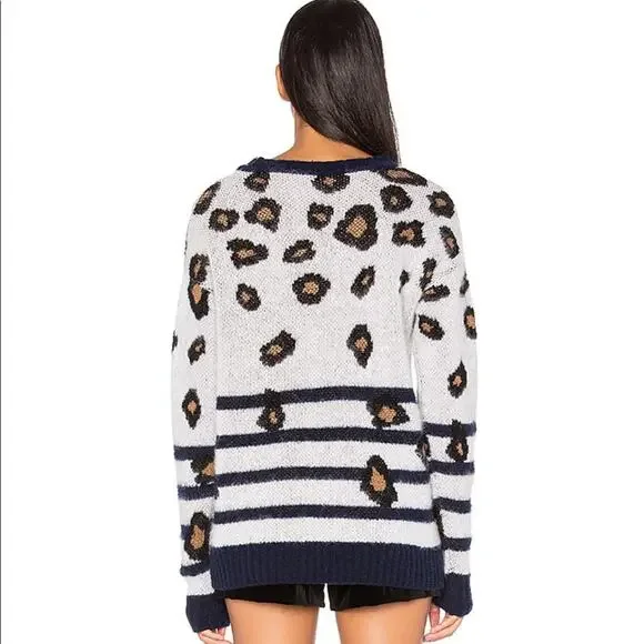 REVOLVE x LPA Sweater 225 in Leopard Stripe, size XS - Picture 2 of 7